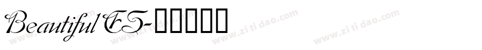 Beautiful ES字体转换